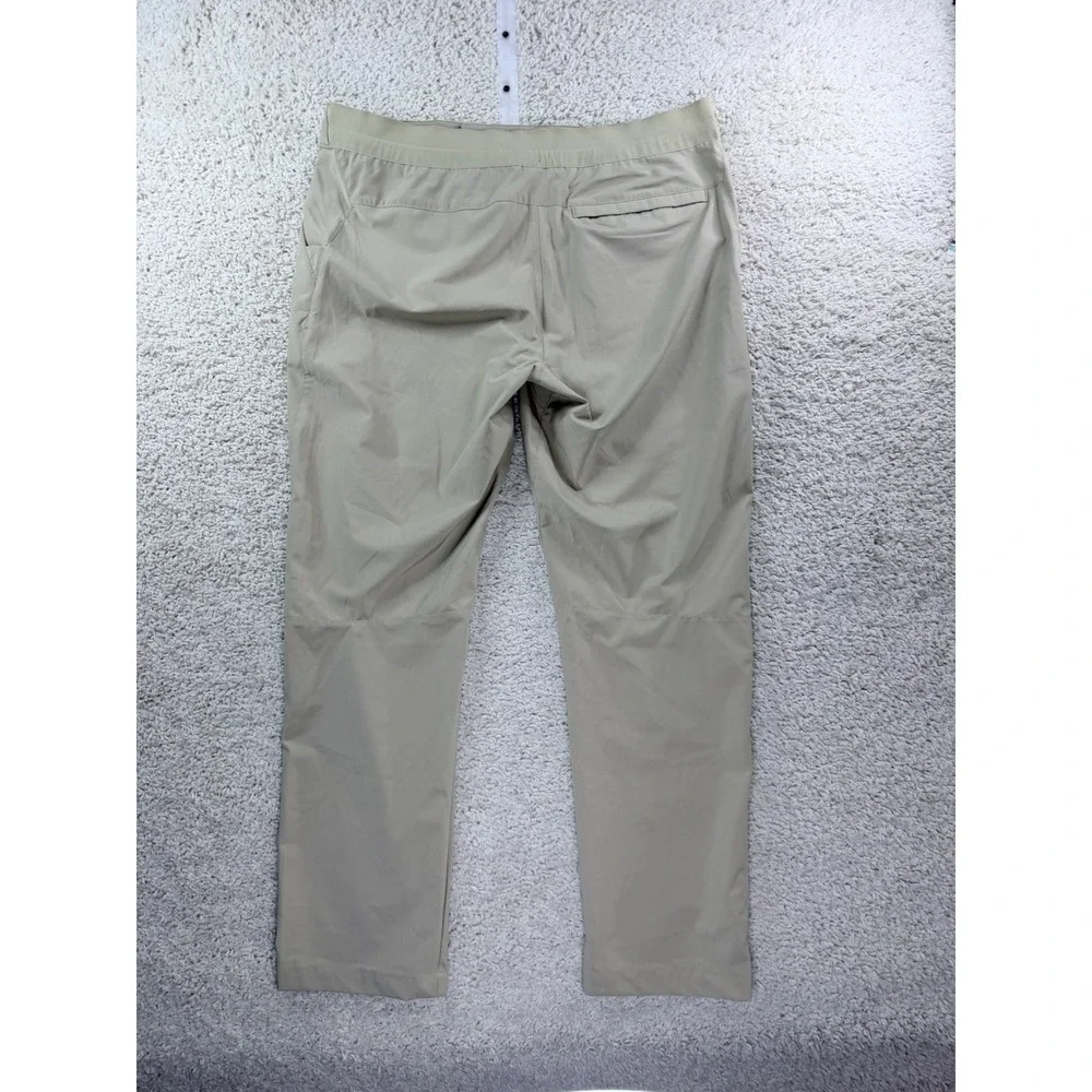 North Face Performance Pants Mens 38x32 Tan Khaki UPF 40 Hiking Stretch Active